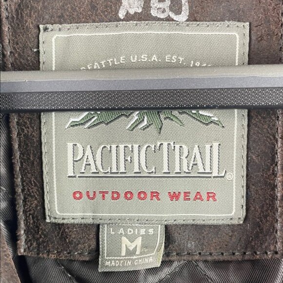 Pacific Trail Women's Dark Brown Leather Jacket Size M - Picture 4 of 10